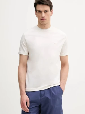 United Colors of Benetton t-shirt bawełniany męski kolor beżowy gładki 3M4WU1088