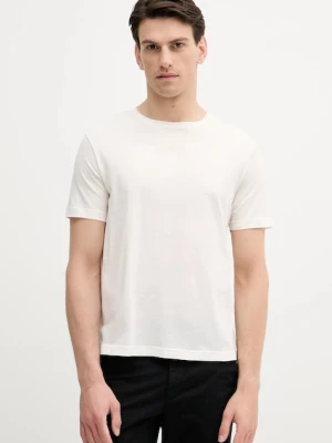 United Colors of Benetton t-shirt bawełniany męski kolor beżowy gładki 3P7XU1058