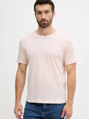 United Colors of Benetton t-shirt bawełniany męski kolor beżowy gładki 3P7XU1058