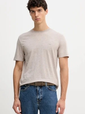 United Colors of Benetton t-shirt bawełniany męski kolor beżowy melanżowy 3UWFU10AU