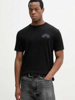 United Colors of Benetton t-shirt bawełniany męski kolor biały z nadrukiem 3I1XU1096