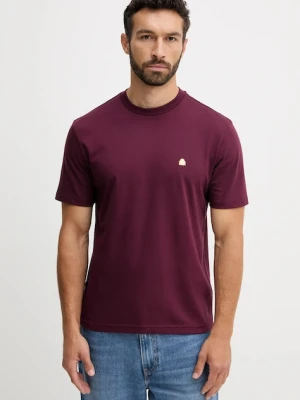 United Colors of Benetton t-shirt bawełniany męski kolor bordowy gładki 3MI5J1AF7