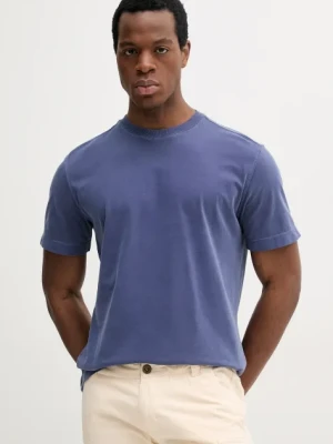 United Colors of Benetton t-shirt bawełniany męski kolor granatowy gładki 3ZITU1098