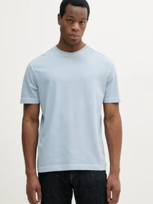 United Colors of Benetton t-shirt bawełniany męski kolor niebieski gładki 3ZITU1098