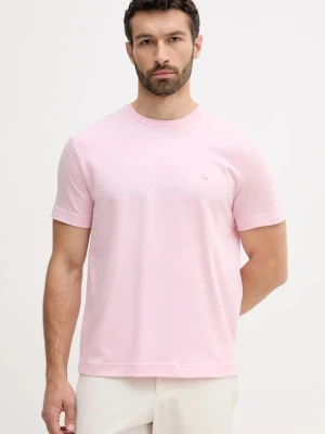 United Colors of Benetton t-shirt bawełniany męski kolor różowy gładki 3M4WU1088