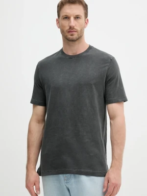 United Colors of Benetton t-shirt bawełniany męski kolor szary gładki 36JGU105U