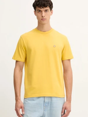 Zdjęcie produktu United Colors of Benetton t-shirt bawełniany męski kolor żółty gładki 3MI5J1AF7