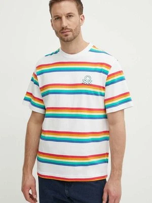 United Colors of Benetton t-shirt bawełniany męski wzorzysty