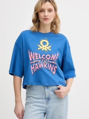 Zdjęcie produktu United Colors of Benetton t-shirt bawełniany x Stranger Things