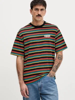 United Colors of Benetton t-shirt bawełniany x Stranger Things kolor czarny wzorzysty 3LQMU10BC