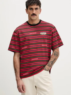United Colors of Benetton t-shirt bawełniany x Stranger Things kolor czerwony wzorzysty 3LQMU10BC