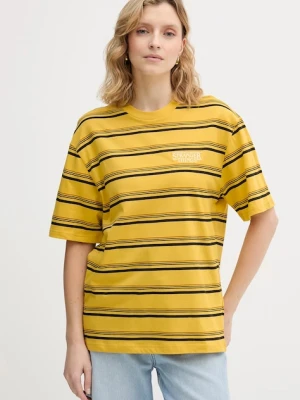 United Colors of Benetton t-shirt bawełniany x Stranger Things kolor żółty wzorzysty 3LQMU10BC