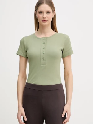 United Colors of Benetton t-shirt damski bawełniany z elastanem