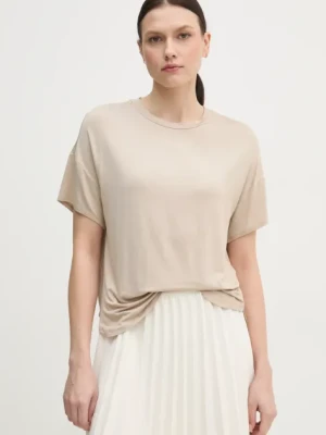 Zdjęcie produktu United Colors of Benetton t-shirt damski kolor beżowy