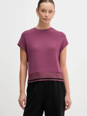 United Colors of Benetton t-shirt damski kolor fioletowy 3QAFD10AX