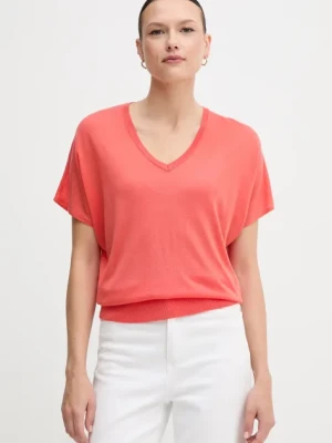 United Colors of Benetton t-shirt damski kolor pomarańczowy 103VD402U