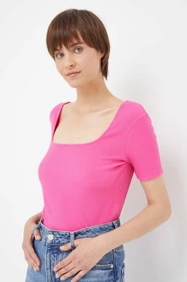 United Colors of Benetton t-shirt damski kolor różowy