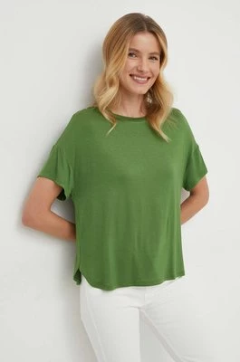 United Colors of Benetton t-shirt damski kolor zielony