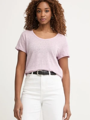 United Colors of Benetton T-shirt damski lniany