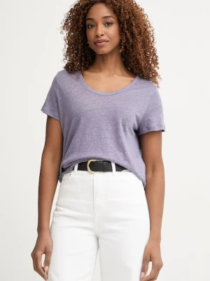 United Colors of Benetton T-shirt damski lniany