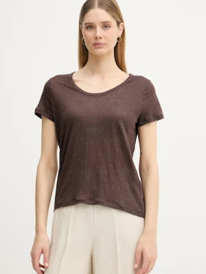 United Colors of Benetton T-shirt damski lniany