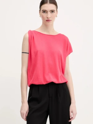 United Colors of Benetton t-shirt damskie kolor różowy 103BD10DX