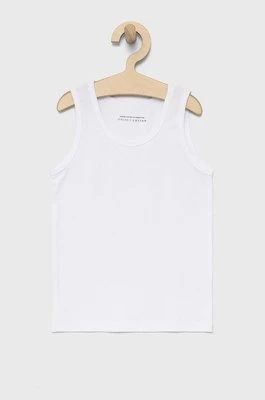United Colors of Benetton t-shirt dziecięcy (2-pack) kolor biały gładki