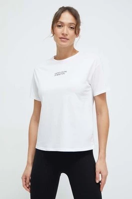 United Colors of Benetton t-shirt lounge bawełniany kolor biały