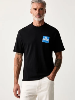United Colors of Benetton T-shirt męski bawełniany czarny