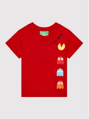 United Colors Of Benetton T-Shirt PAC-MAN 3096G102F Czerwony Regular Fit
