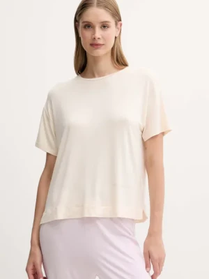 United Colors of Benetton t-shirt piżamowy damska kolor beżowy 36MX3M07A