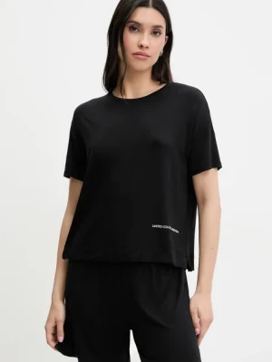 United Colors of Benetton t-shirt piżamowy damska kolor czarny 36MX3M07A