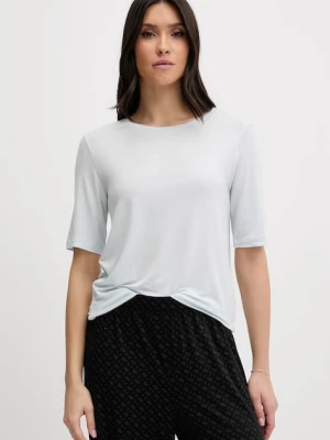 United Colors of Benetton t-shirt piżamowy z dodatkiem jedwabiu