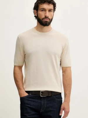 United Colors of Benetton T-shirt swetrowy męski bawełniany
