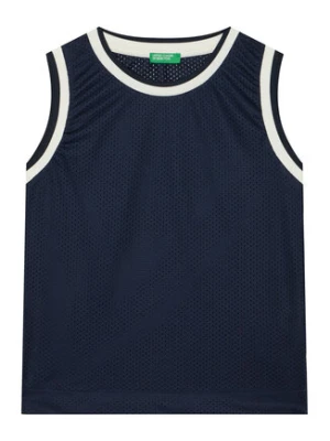 United Colors Of Benetton Tank top 3FJGCH01V Granatowy Regular Fit