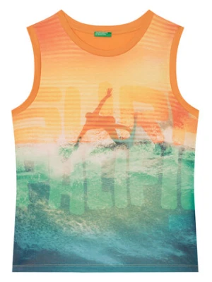 United Colors Of Benetton Tank top 3RD0CH020 Pomarańczowy Regular Fit