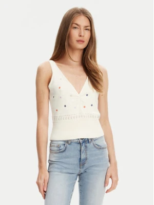 United Colors Of Benetton Top 10C1EH01A Beżowy Regular Fit