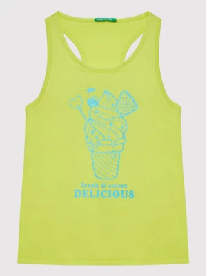 United Colors Of Benetton Top 3096CH00G Żółty Regular Fit