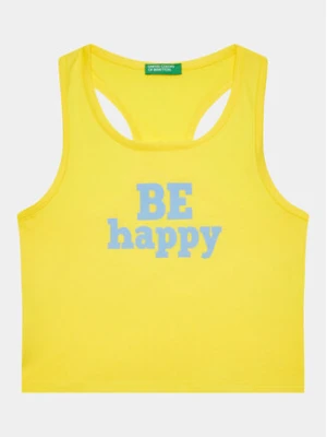 United Colors Of Benetton Top 3096CH013 Żółty Regular Fit
