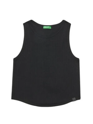 United Colors Of Benetton Top 31H3CH01F Czarny Slim Fit