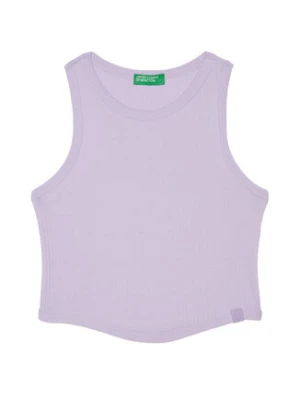 United Colors Of Benetton Top 31H3CH01F Fioletowy Slim Fit