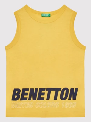 United Colors Of Benetton Top 3I1XCH003 Żółty Regular Fit