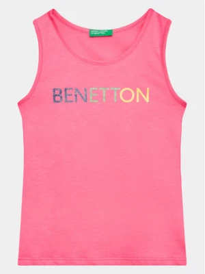 United Colors Of Benetton Top 3I1XCH012 Różowy Regular Fit