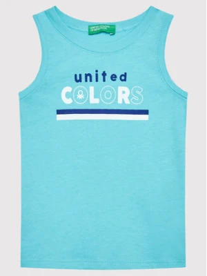 United Colors Of Benetton Top 3I1XGH002 Niebieski Regular Fit