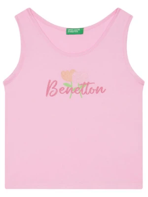 United Colors Of Benetton Top 3I1XGH012 Różowy Regular Fit