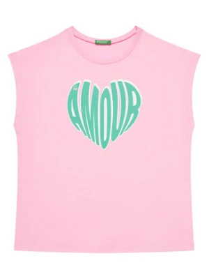United Colors Of Benetton Top 3JERC10PB Różowy Regular Fit