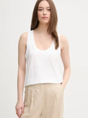 United Colors of Benetton top bawełniany kolor biały 3BVXDH00Z