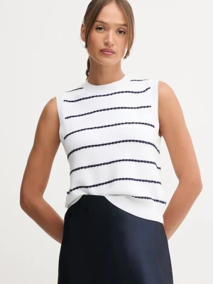 United Colors of Benetton top damski kolor biały 104ME10EC
