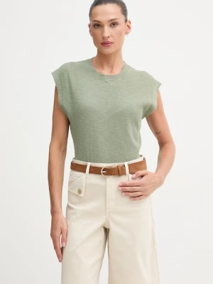 United Colors of Benetton top damski z lnem