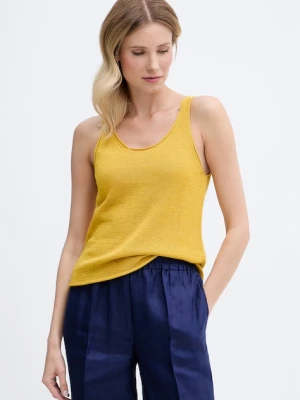 United Colors of Benetton top damski z lnem